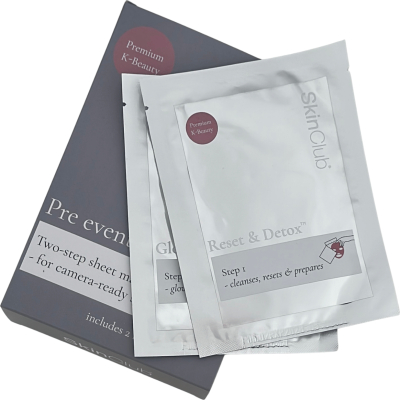 10 x 2-step Pre event glow™ ritual mask.